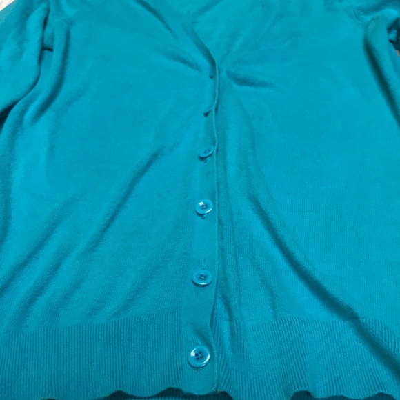 GAP Turquoise Cardigan - Picture 2 of 3